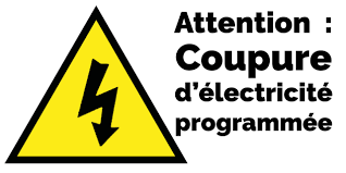 AVIS COUPURE D’ÉLECTRICITÉ